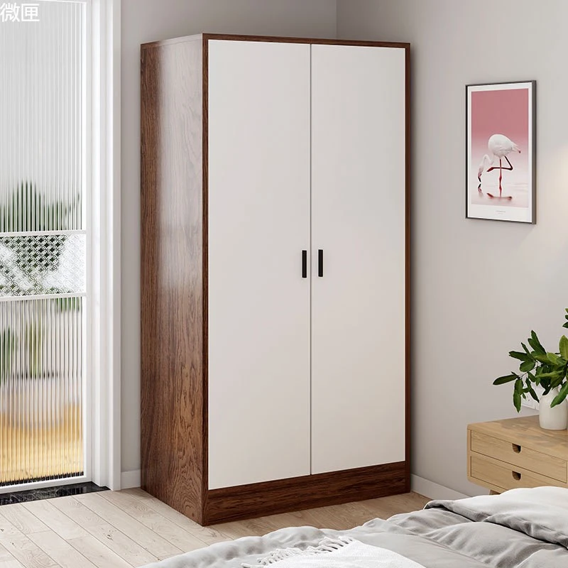 衣柜家用卧室板式儿童衣橱现代简约出租房屋经济型简易柜子小户型