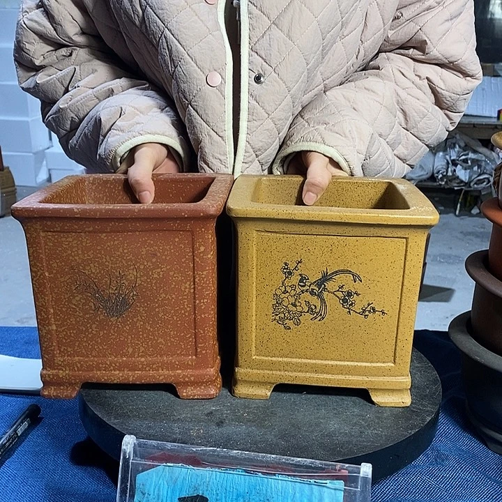 紫砂花盆紫砂紫砂