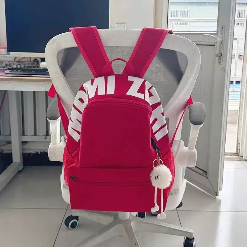 红书包ins小众通勤包大学生大容量双肩包设计感初高中书包美式