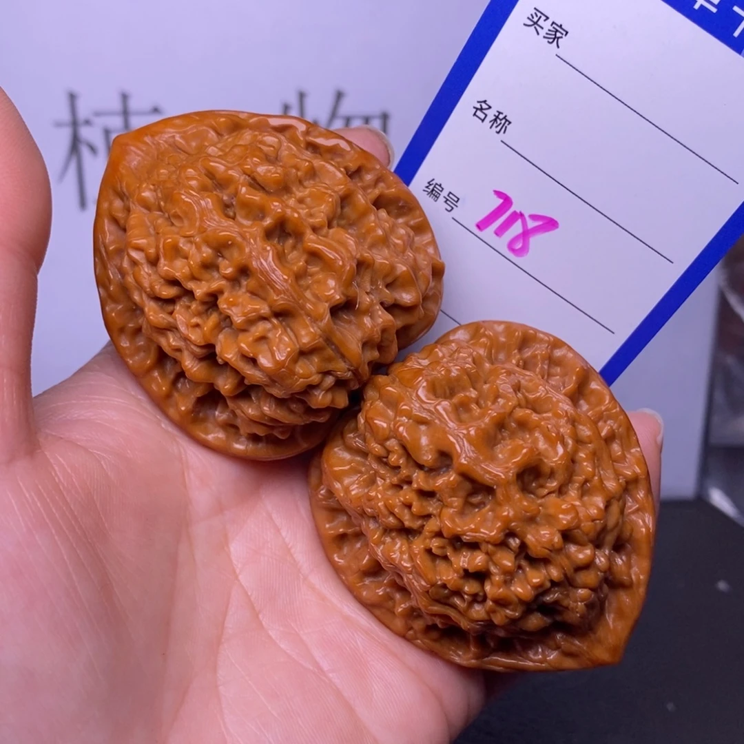 文玩核桃把件718/47官帽