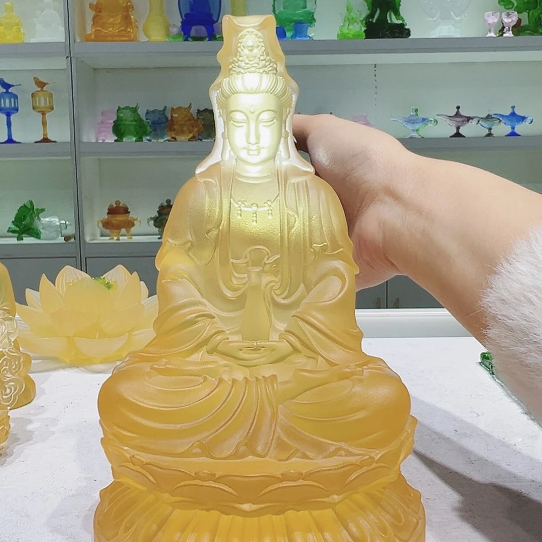 【闪购商品】手工艺品琉璃娅*观音菩萨 18➕