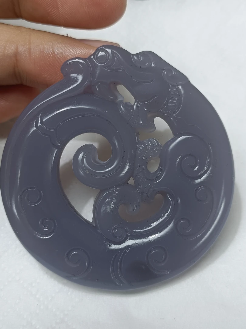 984号烟紫色精品吊坠