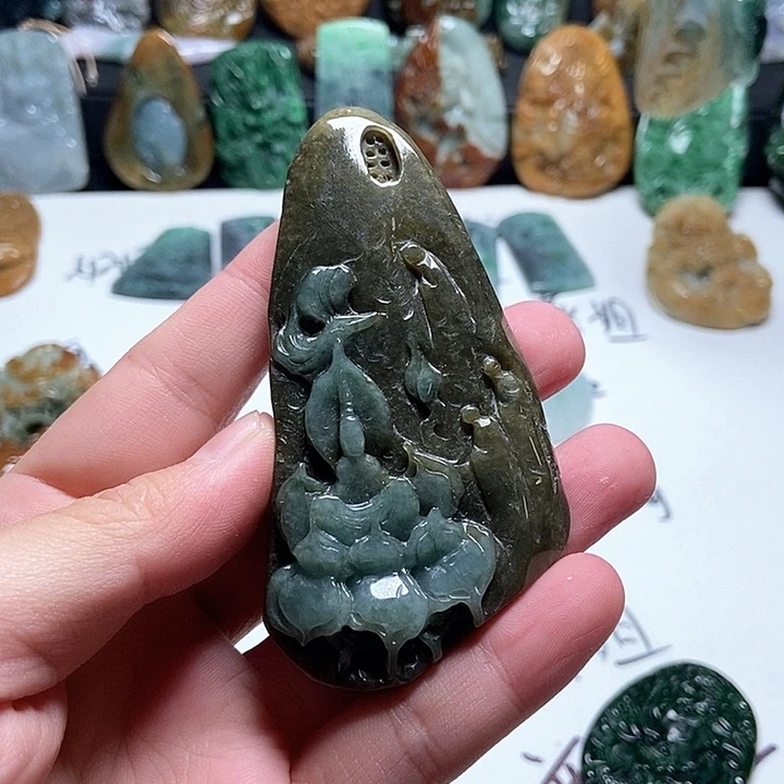 翡翠未镶嵌颈饰翡翠a货