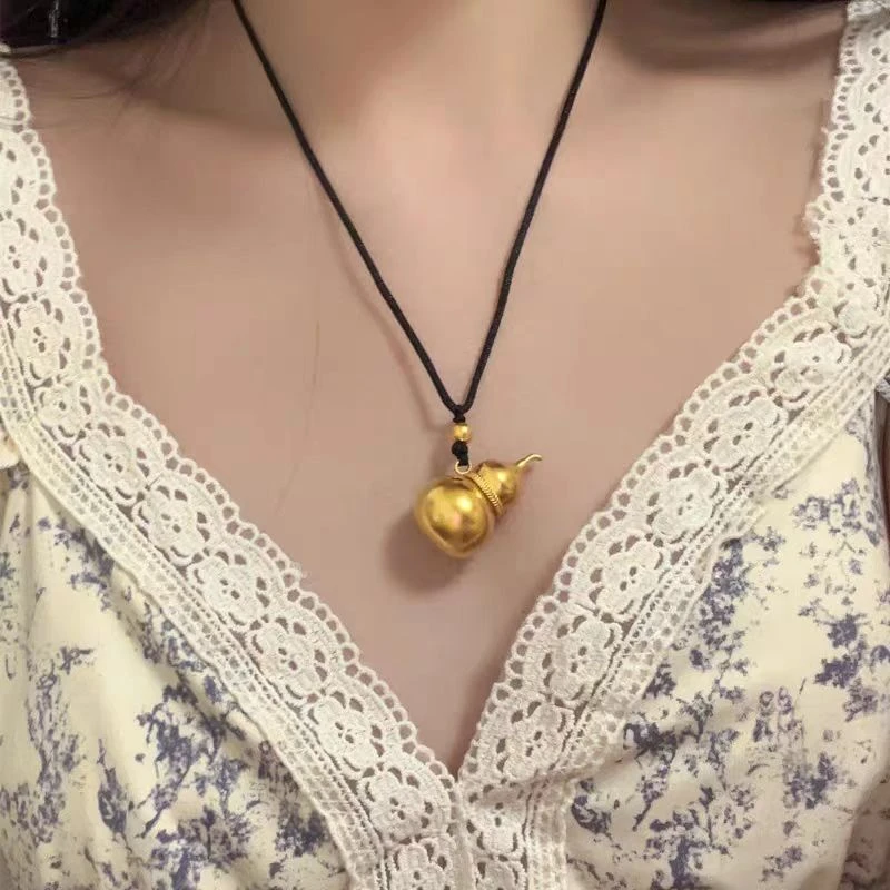 合金吊坠 合金葫芦吊坠女福禄项链编绳挂坠百搭款