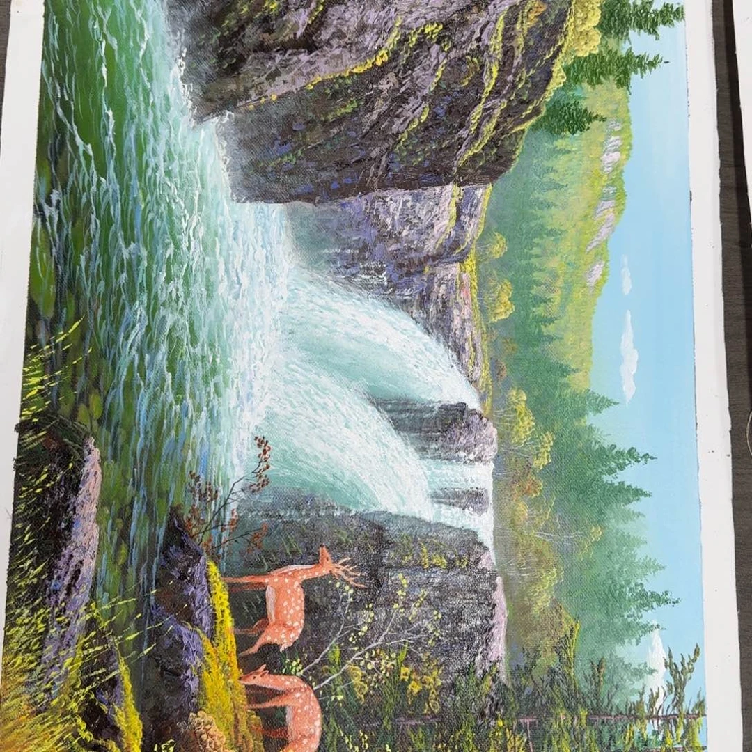 油画加油加油努力加油加油