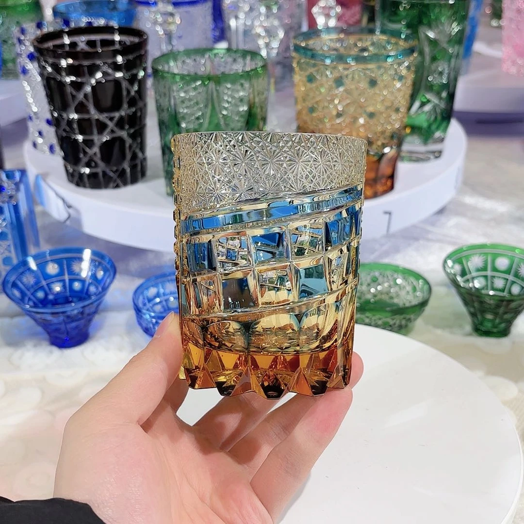 水晶杯水晶花瓶果盘通宝工艺品