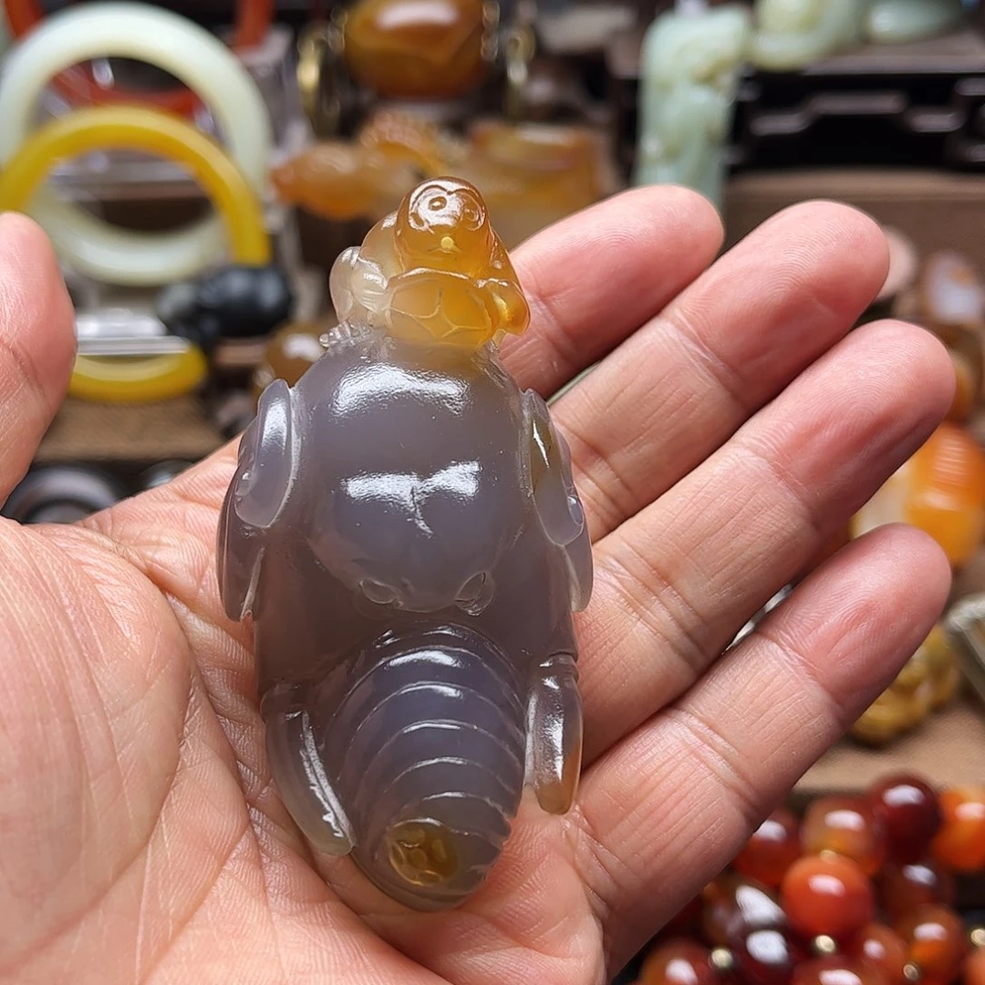 玛瑙/玉髓未镶嵌车挂