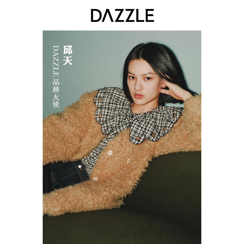 DAZZLE地素复古娃娃领衬衫2E4C4553A