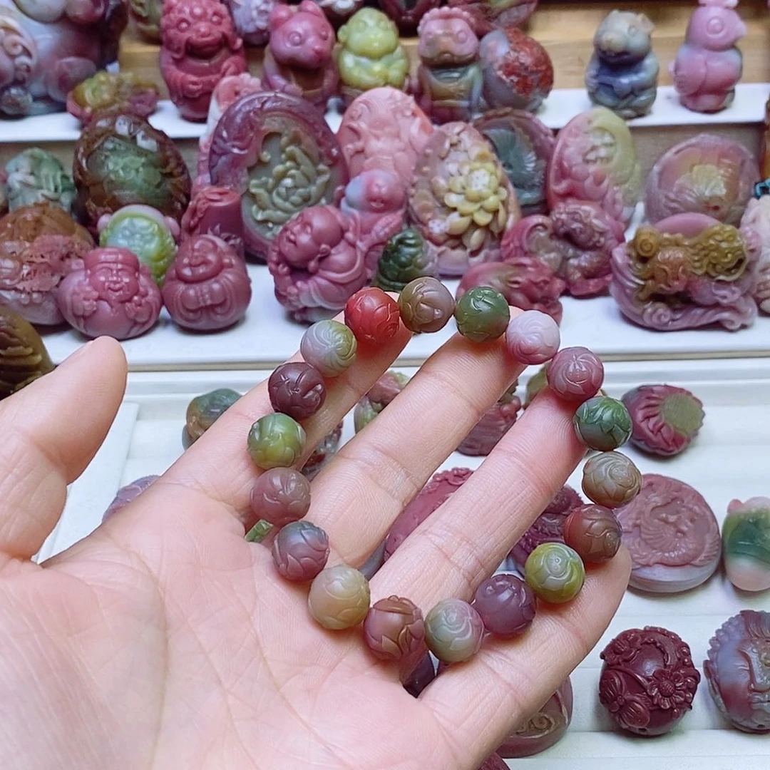玛瑙/玉髓盐源玛瑙手链未镶嵌