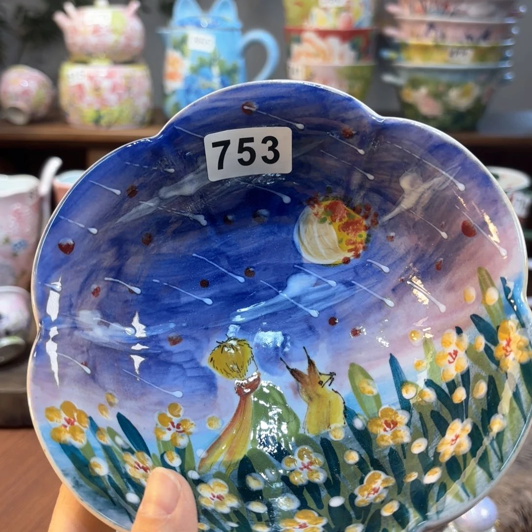 景德镇手绘高温釉下彩陶瓷茶具