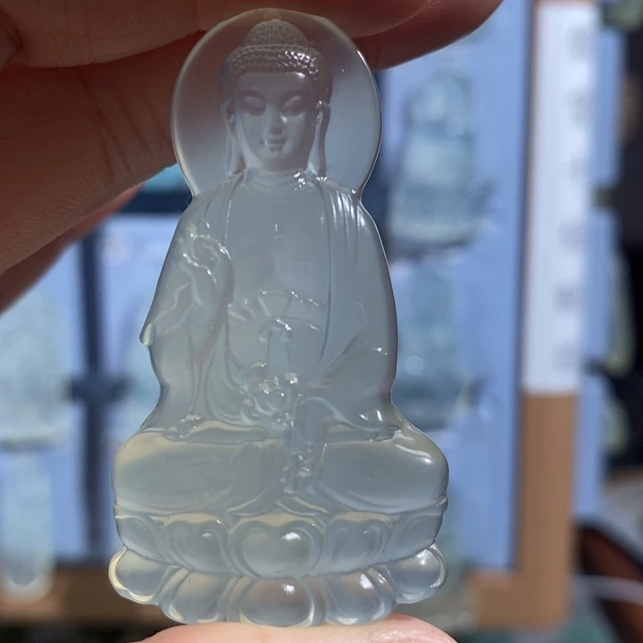 岫玉未镶嵌颈饰吊坠