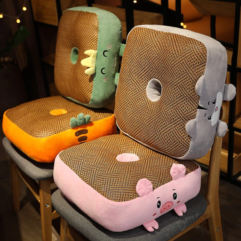 凉席坐垫办公室久坐座椅垫靠垫蒲团椅子屁股垫子屁垫夏季透气增高