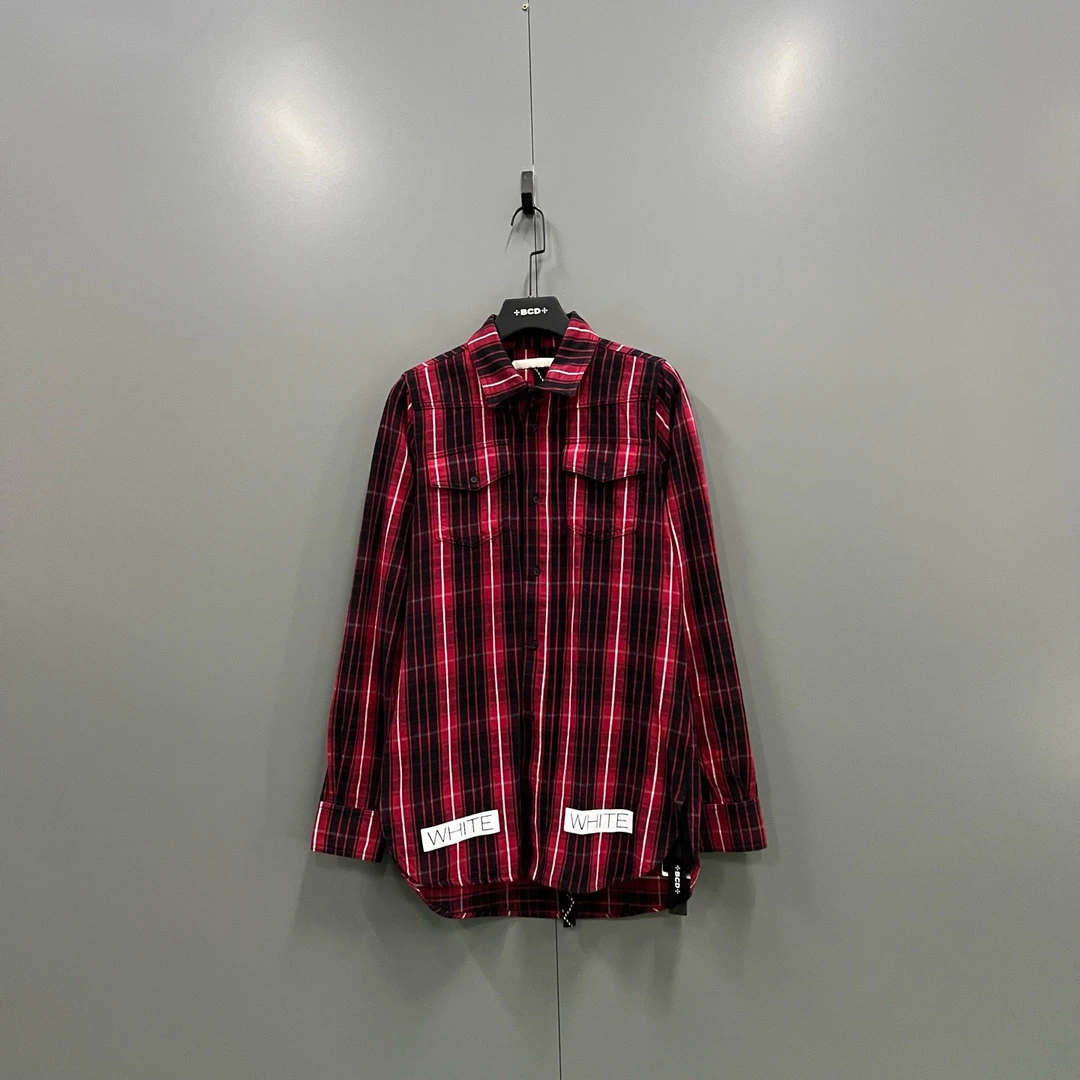 95新 maje （ll）OFF White ow 背后斜条纹印花衬衫 XXS码 207336