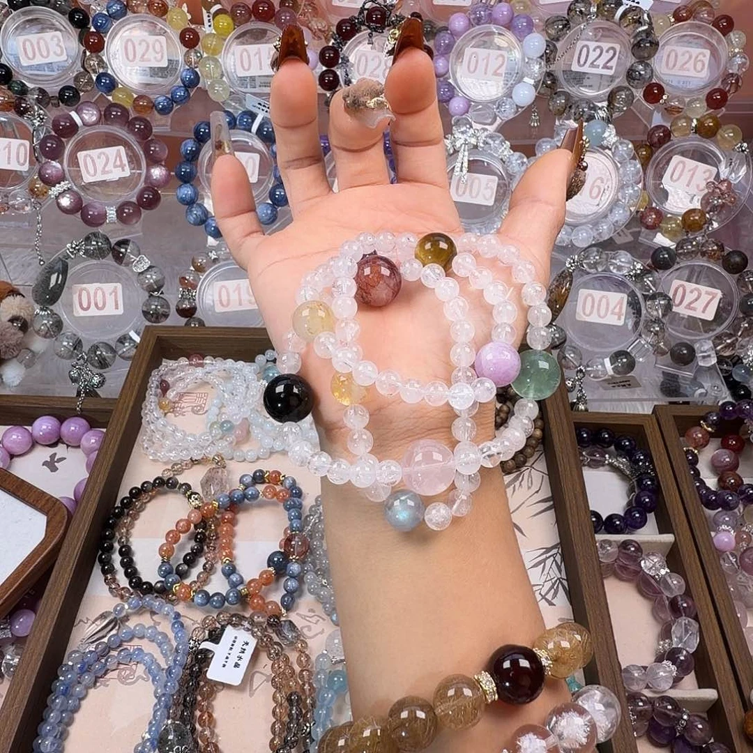 水晶合金手链白水