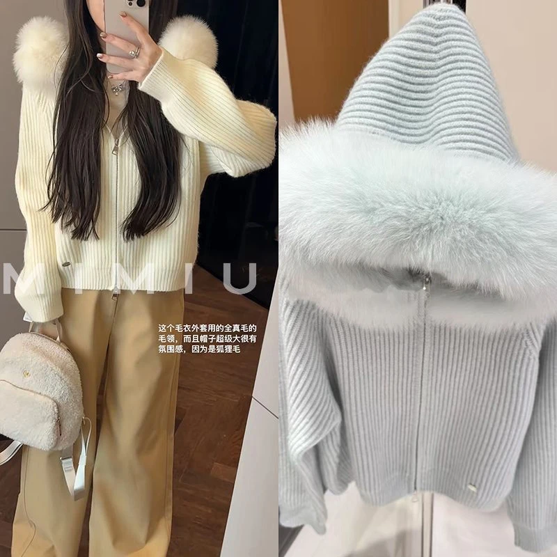 【mimius】肉肉 淡颜天菜 软糯慵懒修身毛毛拼接上衣 WG09081