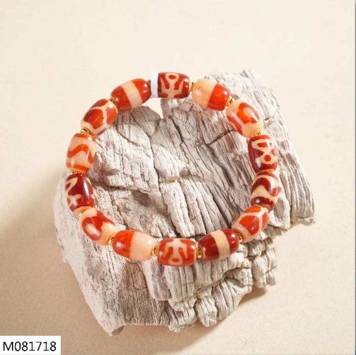 【老掌柜】多宝红肉玛瑙手串   M081718
