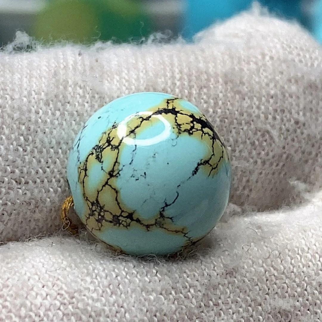 绿松石未镶嵌天然原矿 地大质检