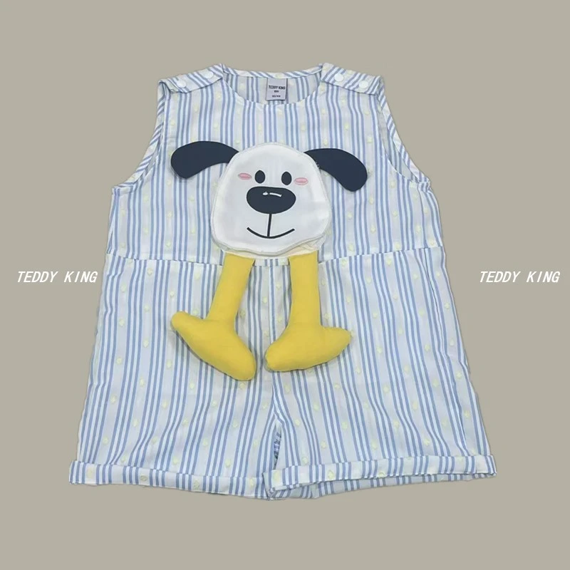 2025夏新品 男女宝中小童 可爱风 卡通连体衣 TXB25438
