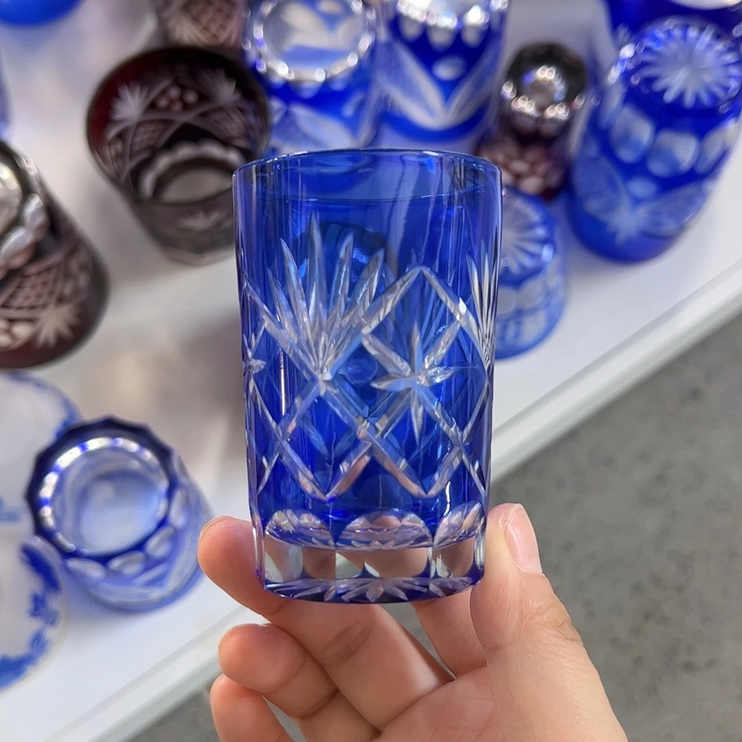 水晶玻璃高脚款微瑕一个