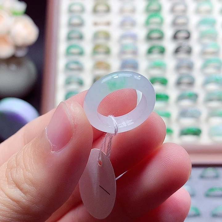 翡翠未镶嵌戒指6号