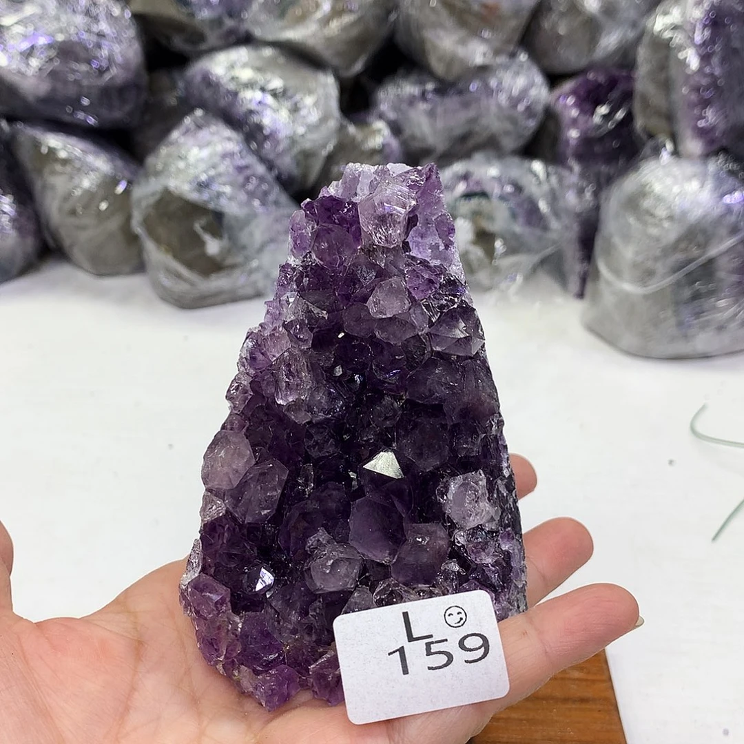 水晶摆件未镶嵌天然紫水晶