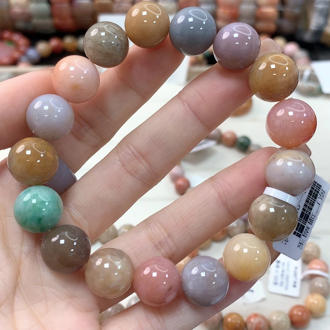 硅化珊瑚（珊瑚玉）手链未镶嵌幸*福107