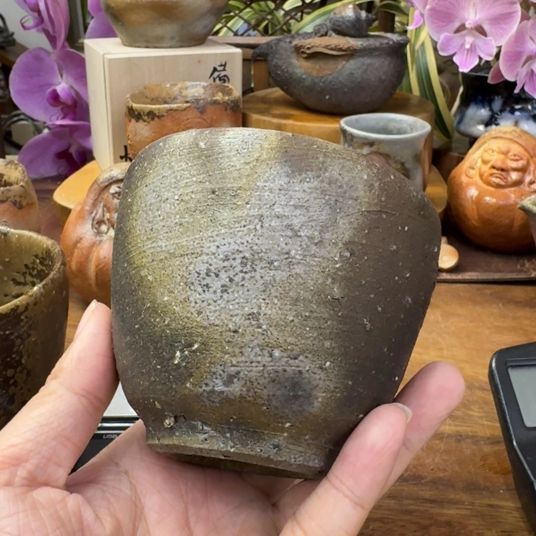 铃木黄弌备前烧早期汤吞福利