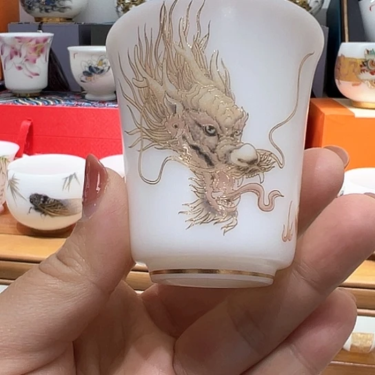 杯子璞玉冰种玉瓷