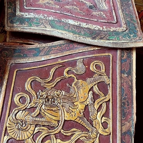 少**院木雕木雕木头4片50