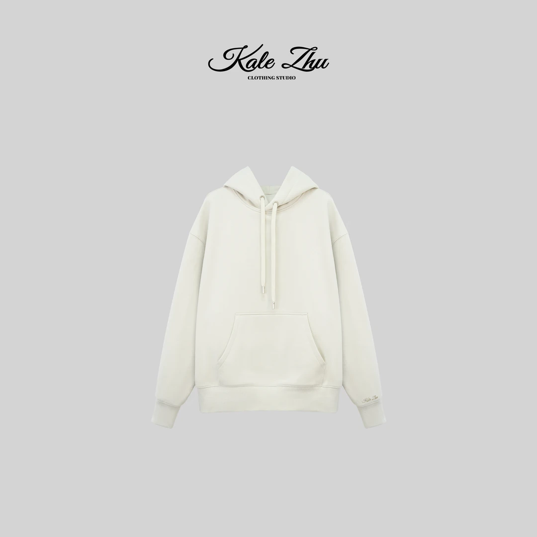 【KALE ZHU】“连帽抽绳袖子绣花“卫衣KZZA4U094
