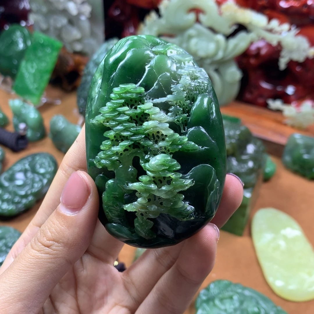 和田玉（碧玉）未镶嵌挂件