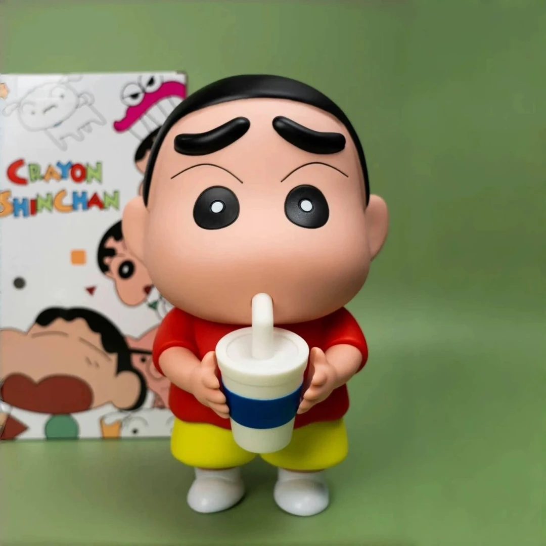 蜡笔小新拍拍灯手办 可充电发光 搪胶摆件手办