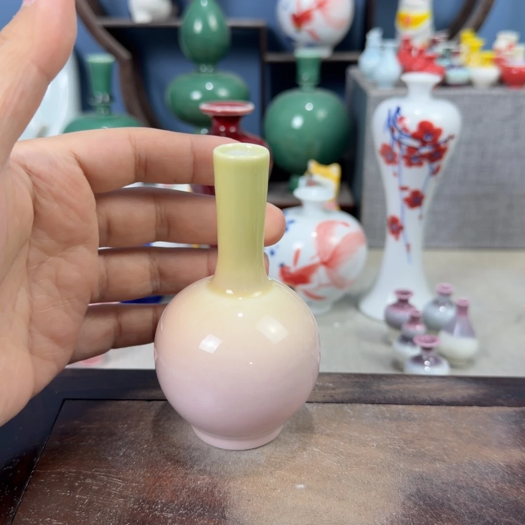 陶瓷手工小花器摆件