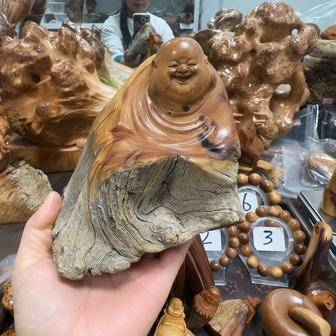 柏木（崖柏）太行崖柏陈化黑油独根坨乐乐摆件