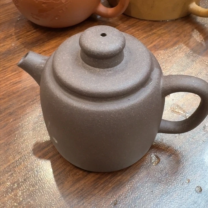 紫砂茶壶紫泥巨轮120cc无添加