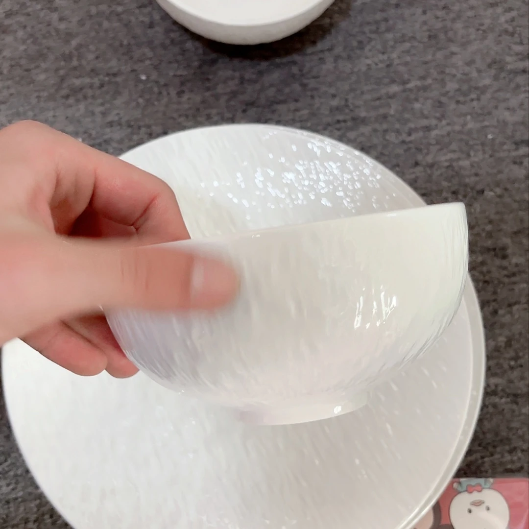 陶瓷两个六寸岩石文米饭碗