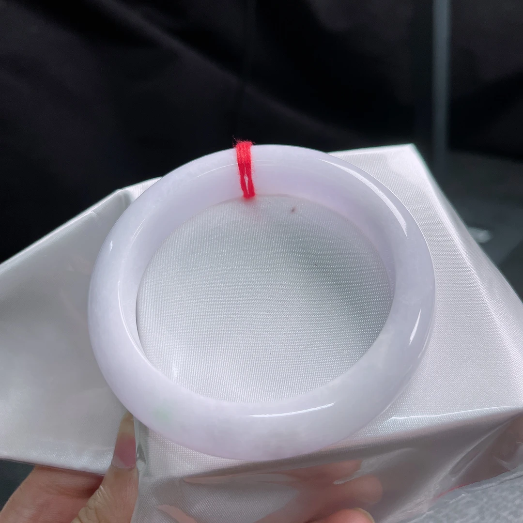 59圈口好种紫罗兰宽边手镯2428尺寸58.7*12.3*9mm有纹无裂