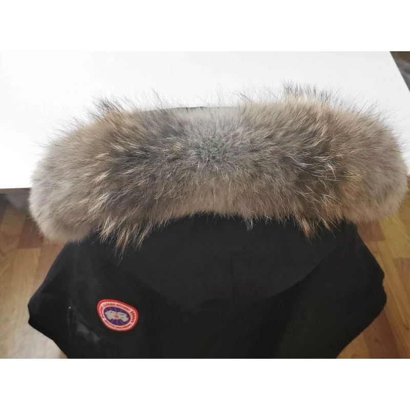 订做大鹅真毛领加拿大羽绒服皮草狼毛领子单卖更换棉衣保暖通用