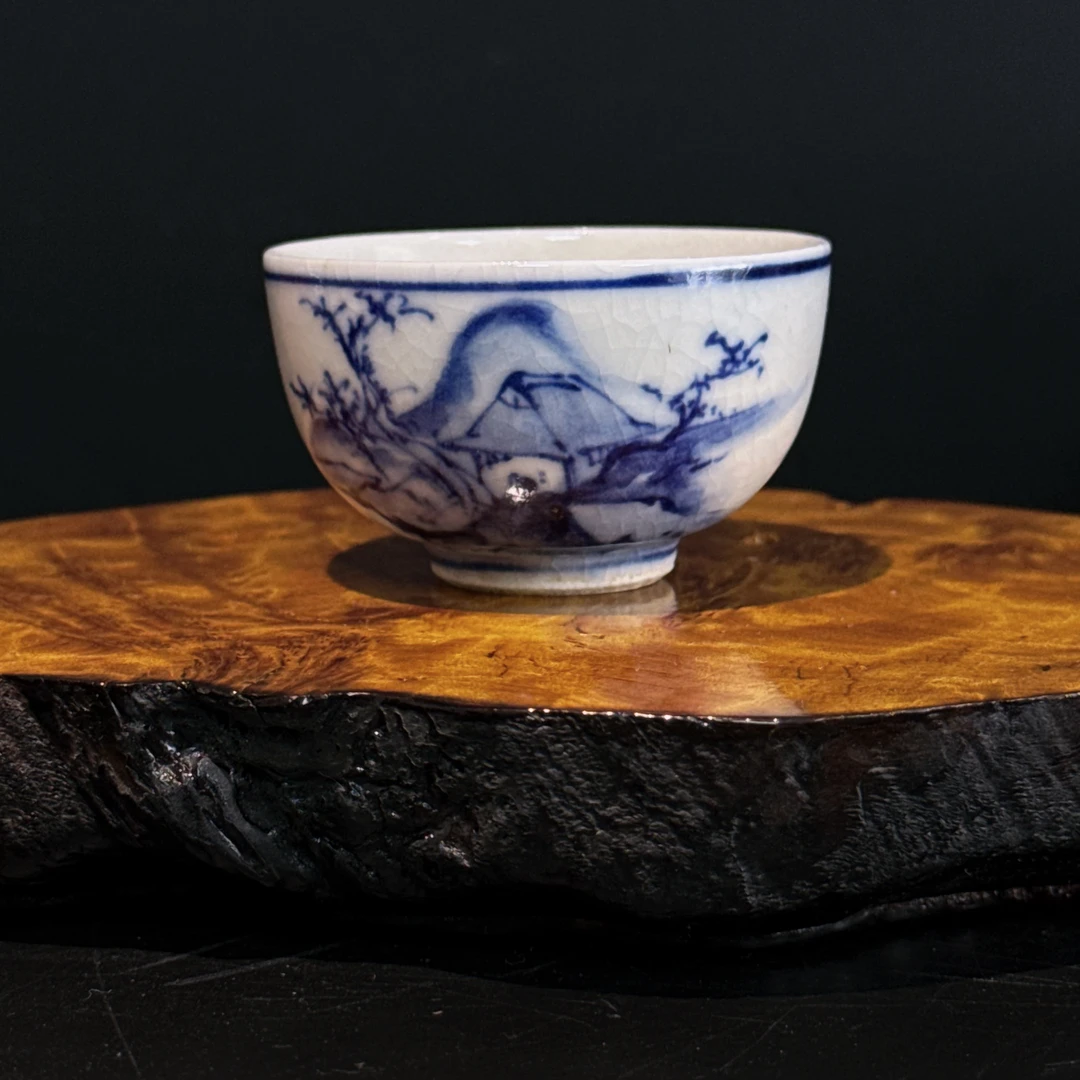 日本舶来，壶承杯托，香炉台，木纹天然，尺寸约20cm