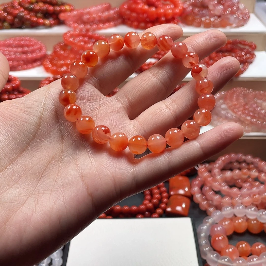 南红玛瑙未镶嵌手链