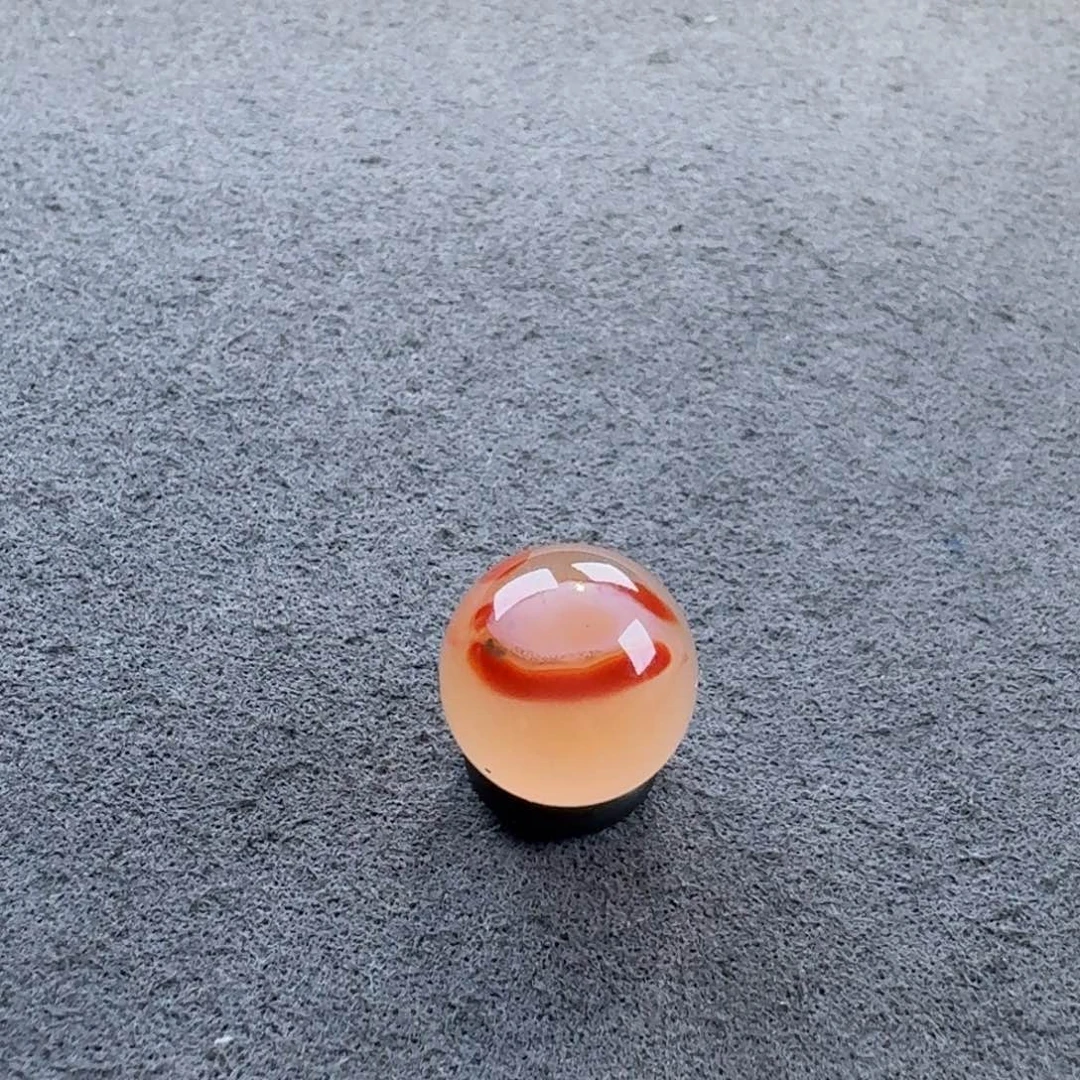 五***肌未镶嵌冰飘圆珠12.5南红玛瑙