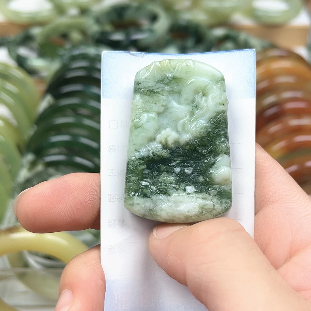 未镶嵌透闪石-蛇纹石玉手镯