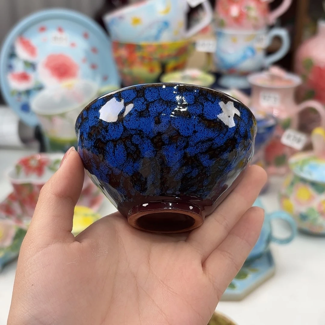 景德镇手绘高温釉下彩陶瓷茶具