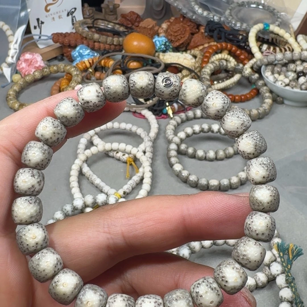 、***、星月菩提吊坠8.5mm星月菩提石玉料龙鳞