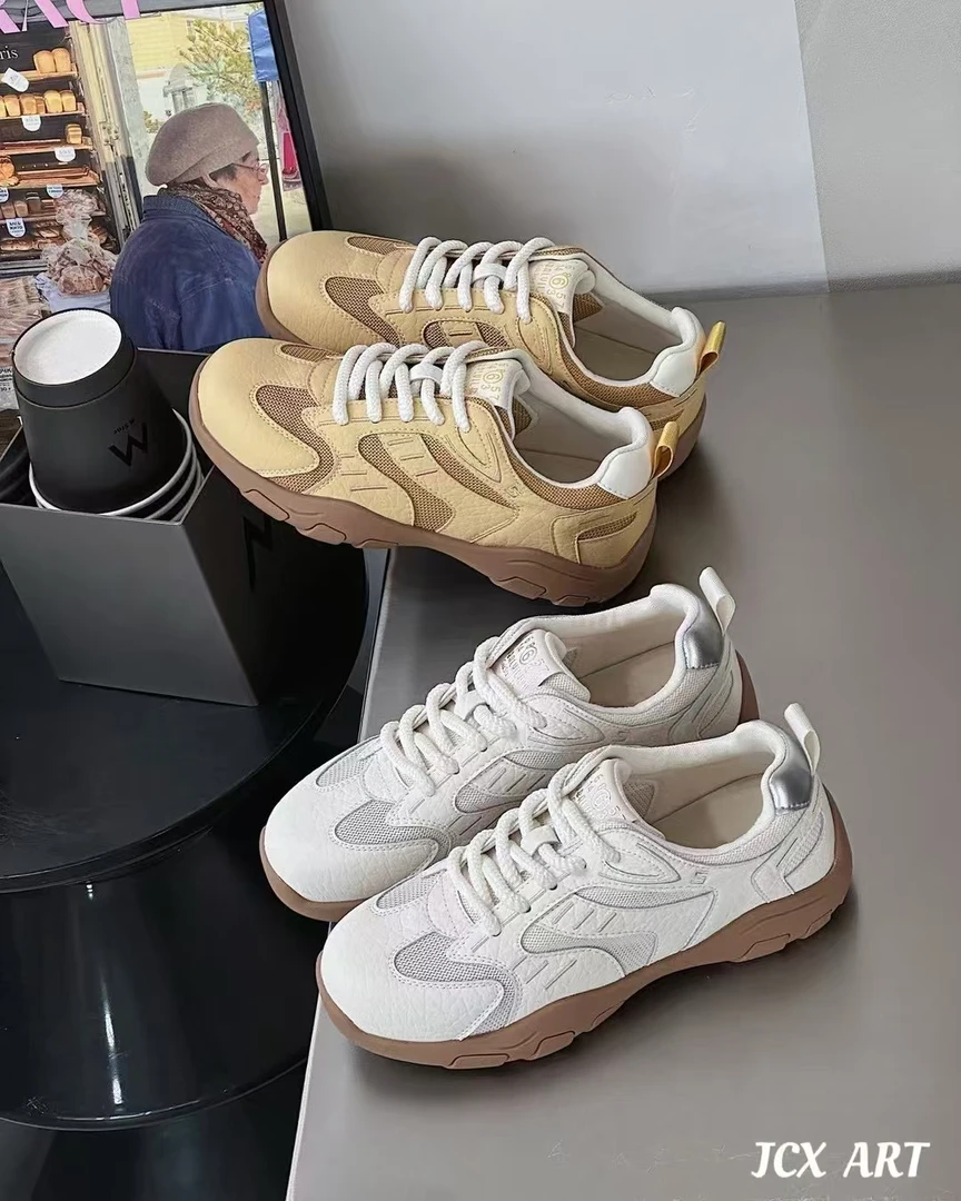 姬纯希真皮软底防滑阿甘鞋百搭