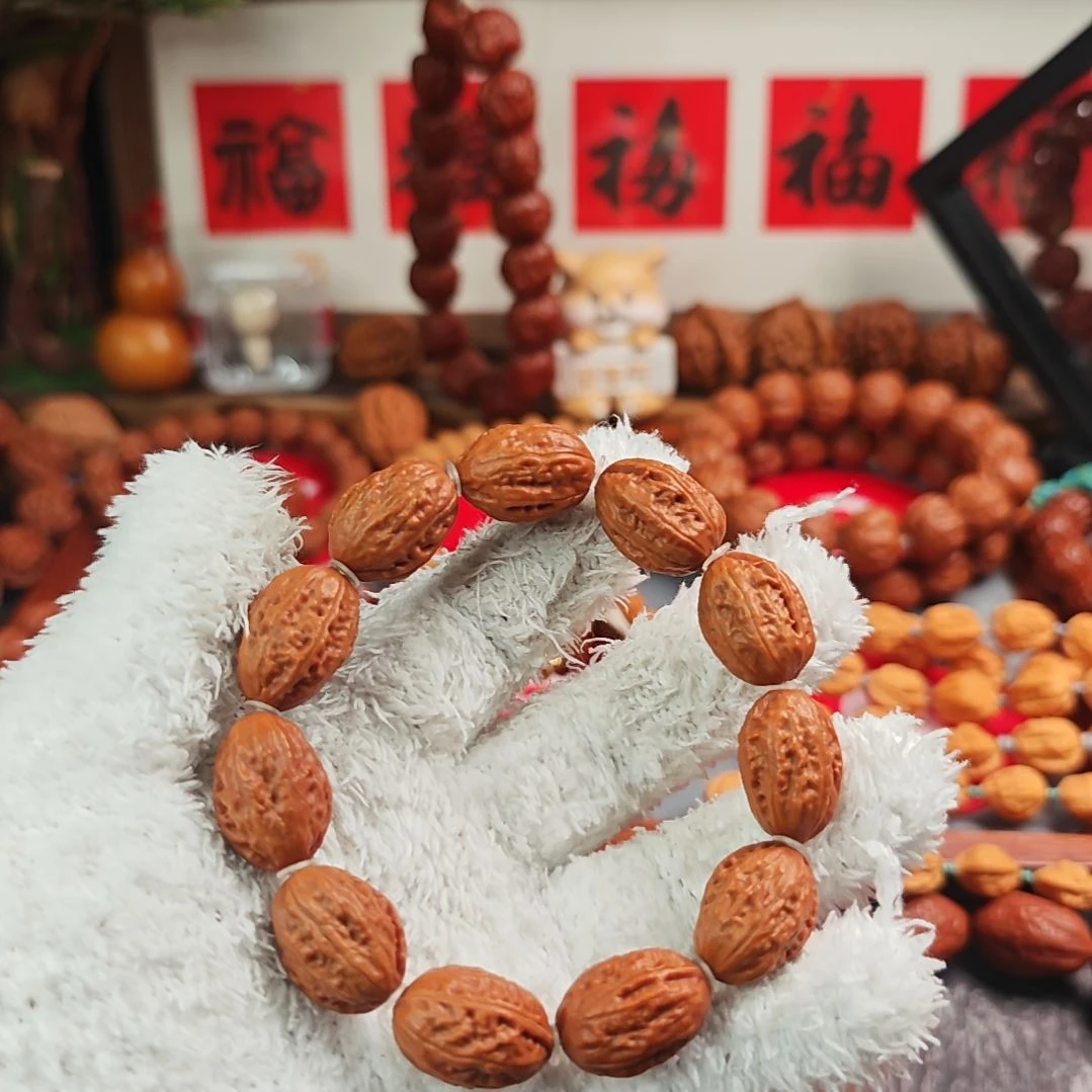 手串文玩核桃小枣手串秋子核桃手持楸子核桃手串