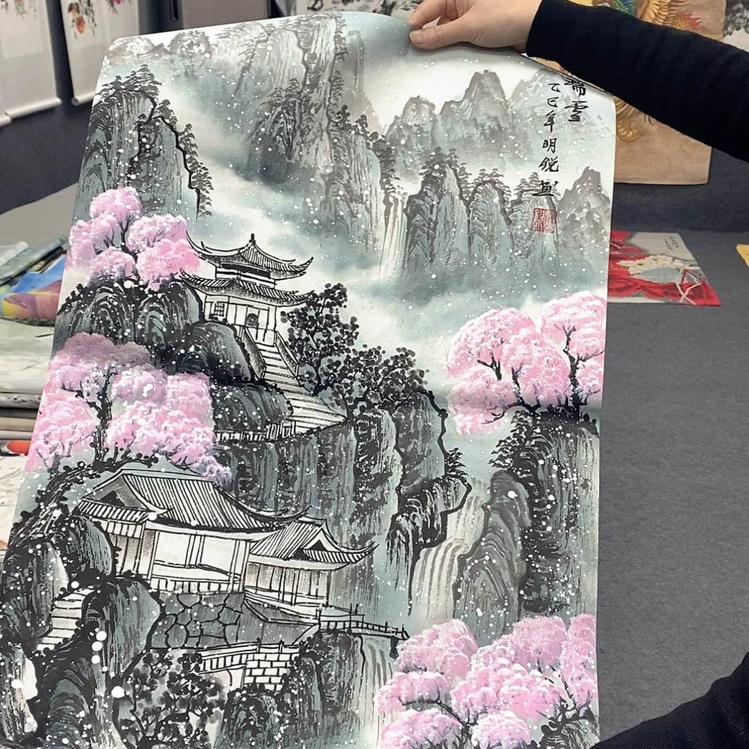 国画国画手绘作品