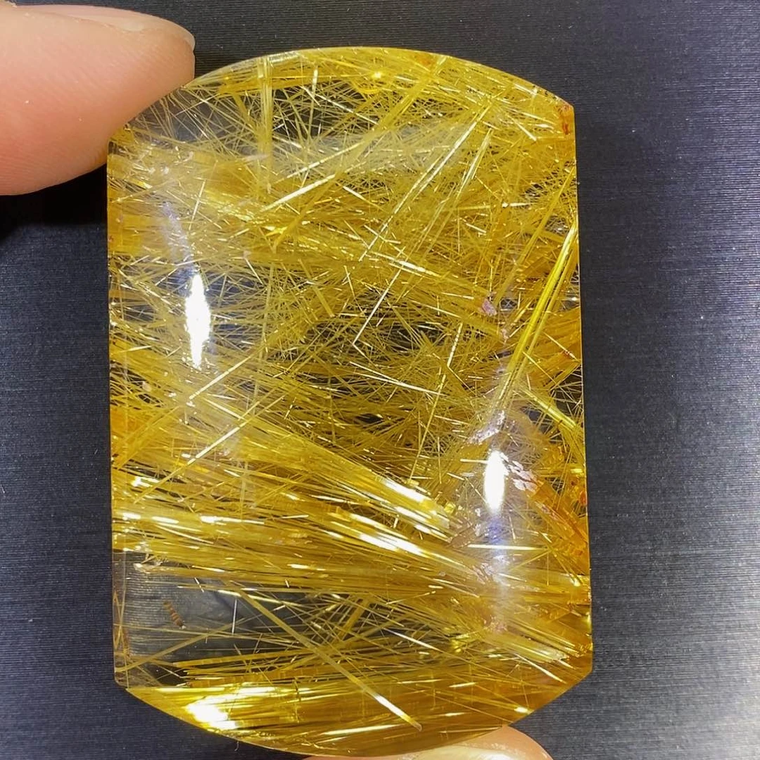 水晶颈饰未镶嵌天然净体满钛晶无事牌吊坠