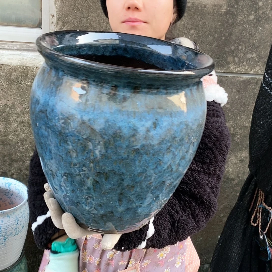 紫砂花盆正品口27高30