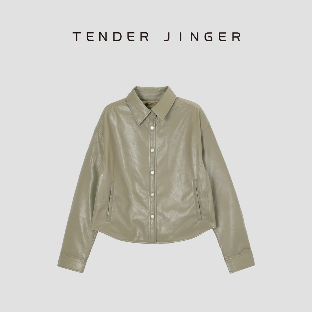 Tender Jinger【活动】衬衫式短款羽绒服T44DU79942